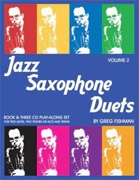 Jazz Saxopone Duets By: Greg fishman - Book & CDs Volume 1-3 - Image 2