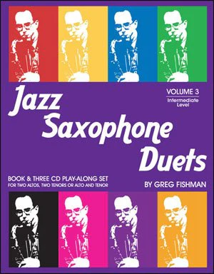 Jazz Saxopone Duets By: Greg fishman - Book & CDs Volume 1-3 - Image 3