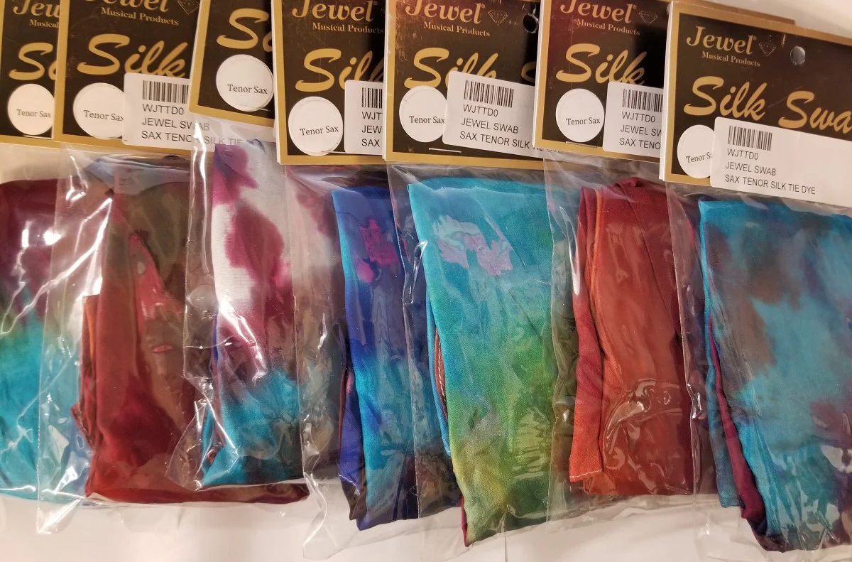 Jewel Tie Dye Tenor Sax Silk Swab - Image 2