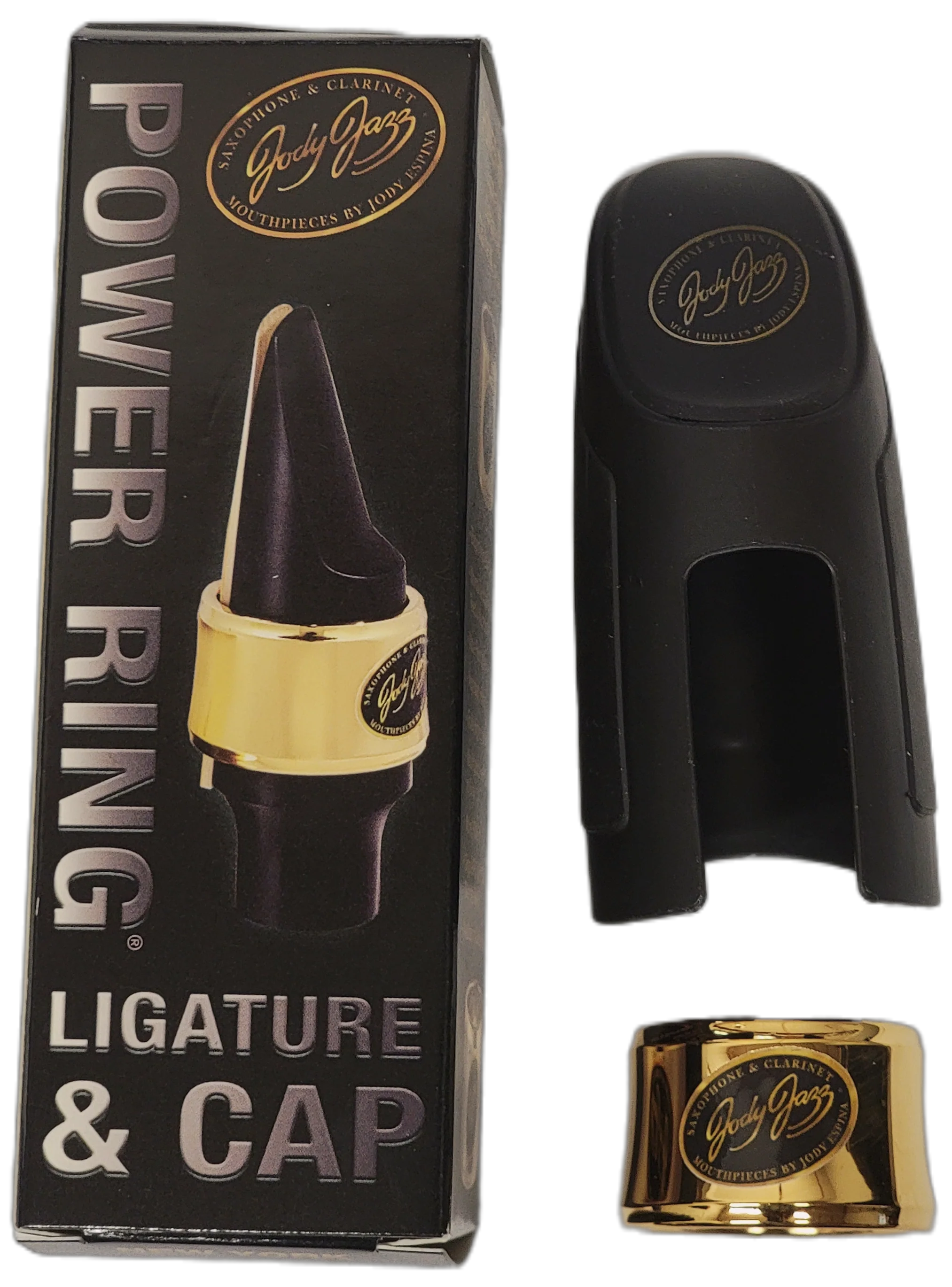 Jody Jazz HRA1 Alto Sax Power Ring Ligature Gold With Cap for HR* Alto and Jet Alto
