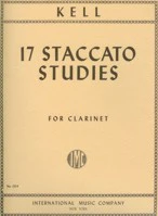 Kell 17 Staccato Studies for Clarinet - 1554