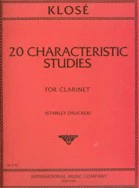 KLOSE 20 CHARACTERISTIC STUDIES FOR CLARINET - 3132