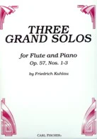 Kuhlau Three Grand Solos for Flute and Piano - CU2098