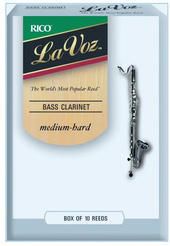 La Voz Bass Clarinet Reeds - 10 Per Box - Image 3