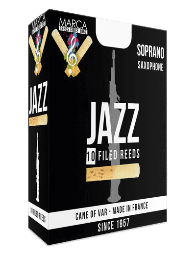 Marca JaZZ Filed Soprano Sax Reeds - 10 Per Box