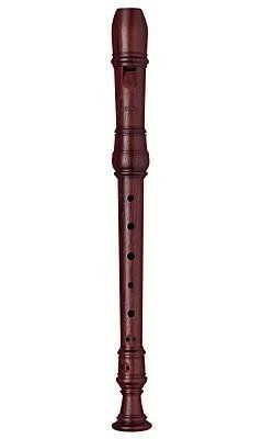 Moeck Rottenburgh PALISANDER, Double HOLES, Curved Windway Soprano Recorder - 4205