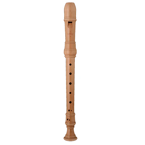 Moeck Rottenburgh PEARWood, Curved WINDWAY, 3 PIECE, Double Hole Soprano Recorder - 4202