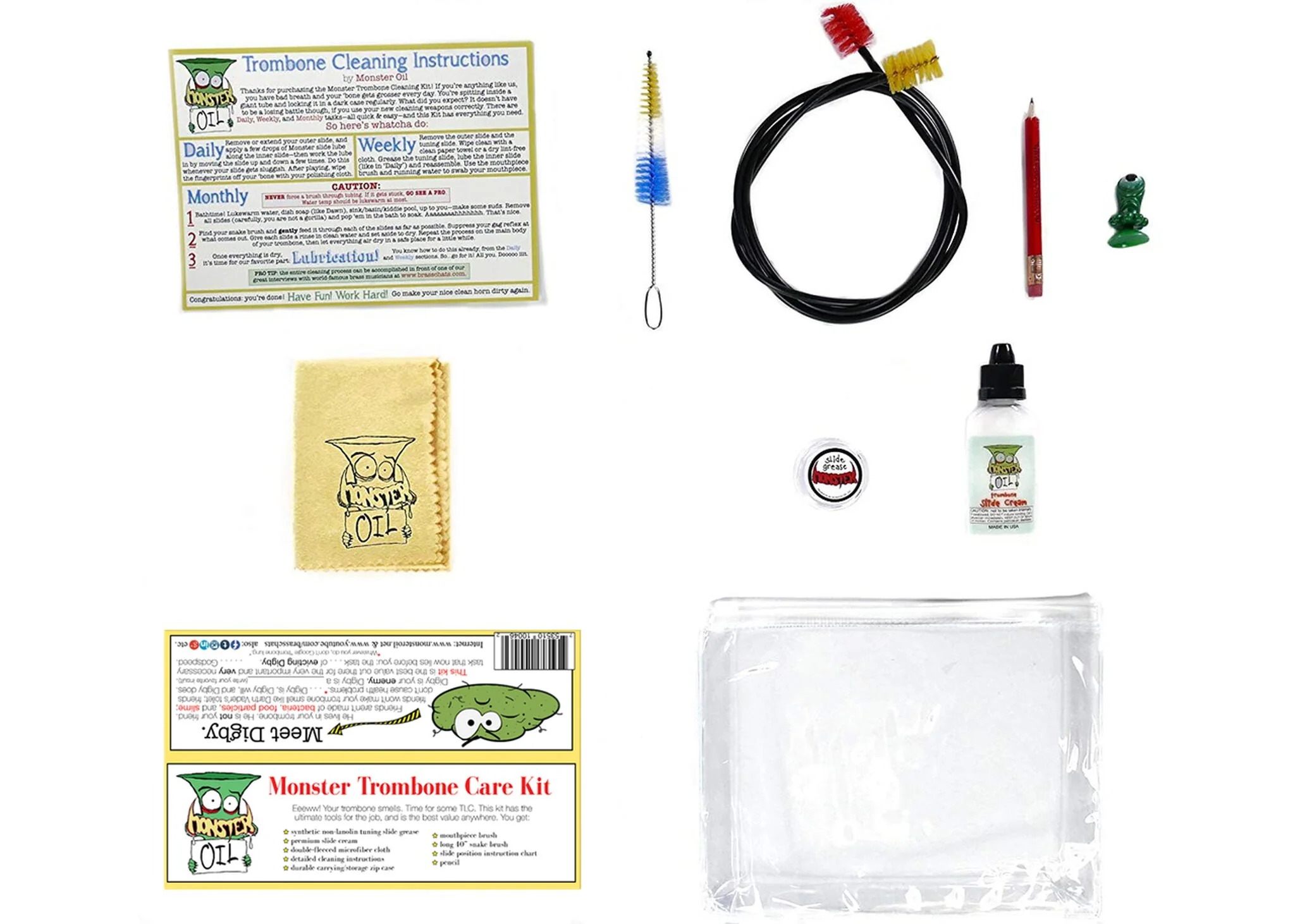 Monster Oil Care and Cleaning Kit for Trombone - Image 2