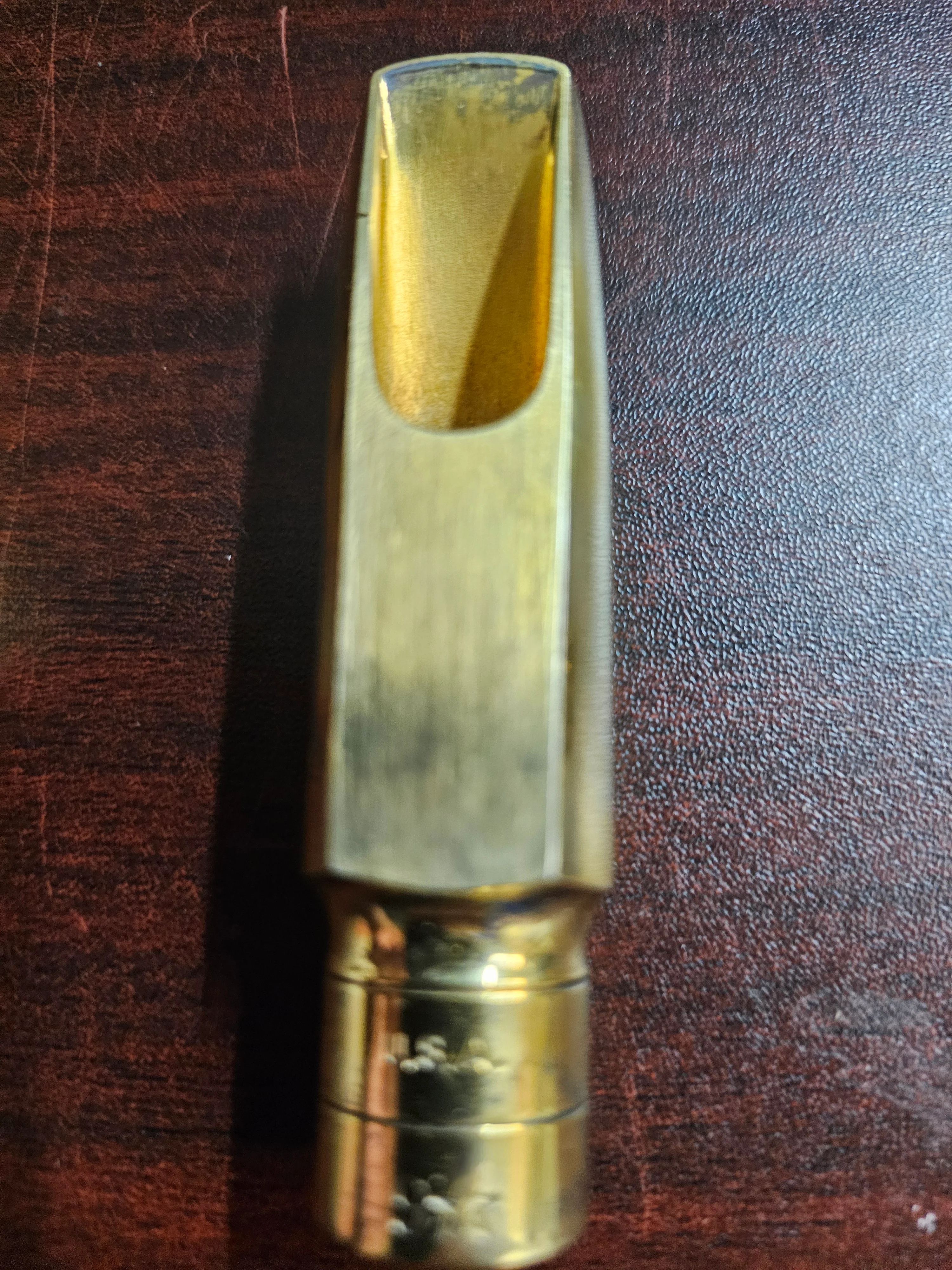 Otto Link Gold Plated Alto Sax Mouthpiece #9* - Old Inventory - Image 3