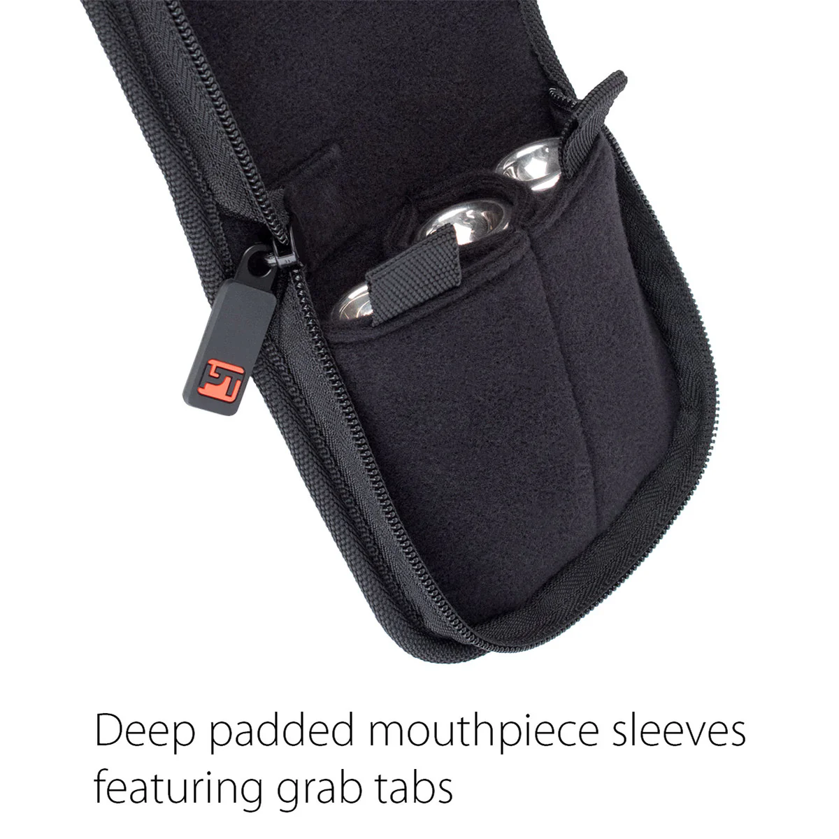 Pro Tec Trumpet Mouthpiece Pouch - Nylon With Zipper Closure, 3-Piece - A219ZIP - Image 5