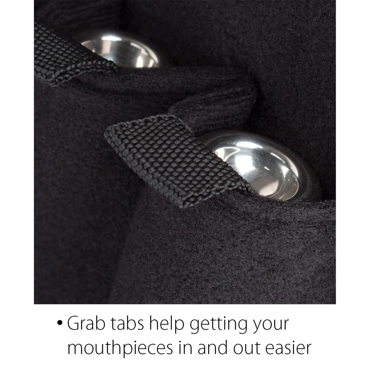 Pro-tec Trumpet Mouthpiece Pouch - Nylon With Zipper Closure, 4-Piece (Black) A221ZIP - Image 5