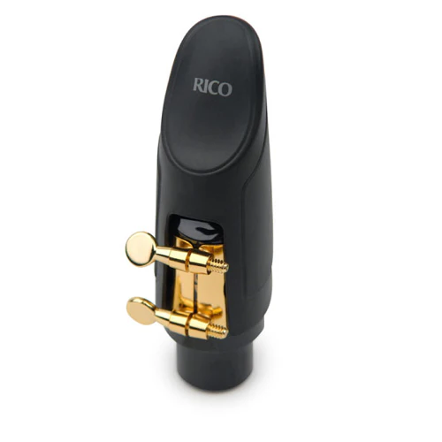 Rico Gold Plated Alto Saxophone H-Ligature & Plastic Cap - HAS1G - Image 4