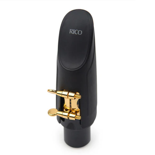 Rico Gold Plated H-Ligature & Plastic Cap for Otto Link Metal Tenor Sax Mouthpiece- HTS2G - Image 4