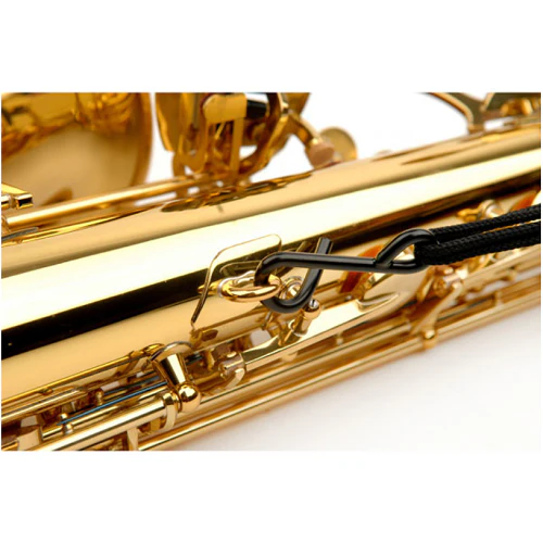 Rico Gray Scales Fabric Stap with Metal Hook for Tenor/Baritone Saxophone - Image 3