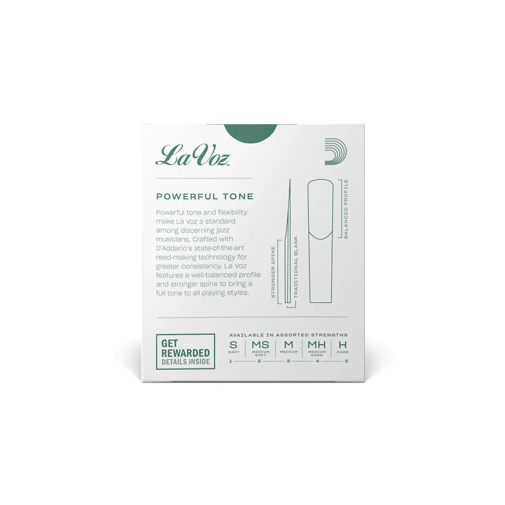 La Voz Bb Clarinet Reeds -10 Per Box - Image 2