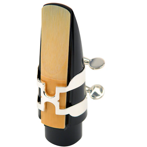 Rico Silver Plated Alto Sax H-Ligature with Plastic Cap - HAS1S - Image 4