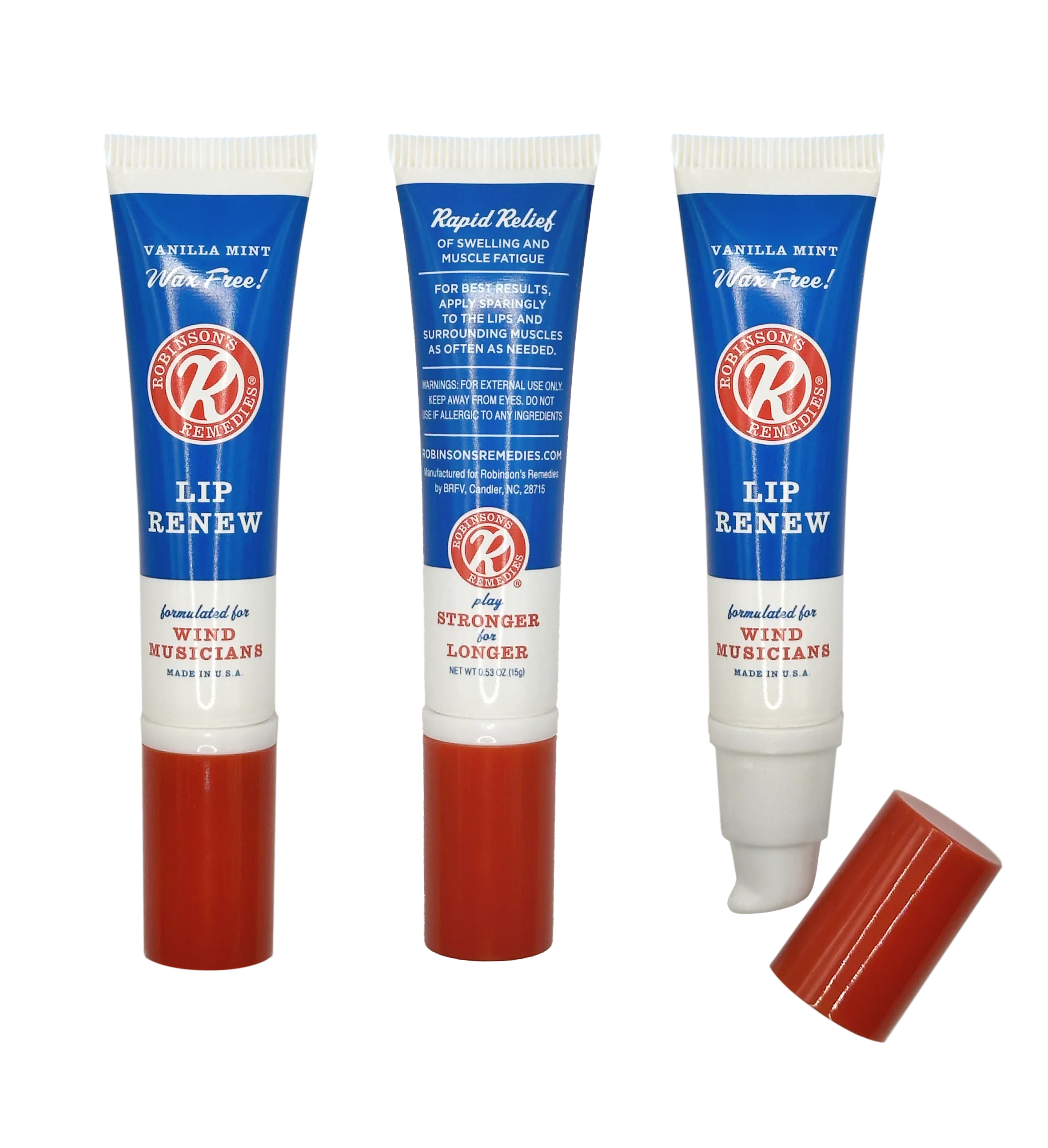 Robinson's Remedies Lip Renew Cream, 15ml Airless Squeeze Tube