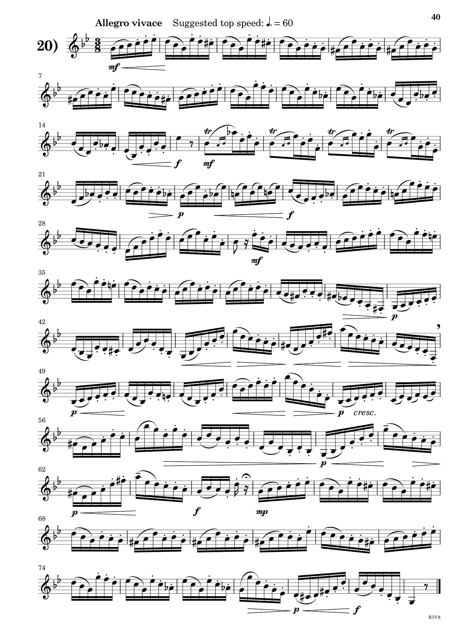 Rose 32 Etudes for Clarinet - RIV8 - Image 4