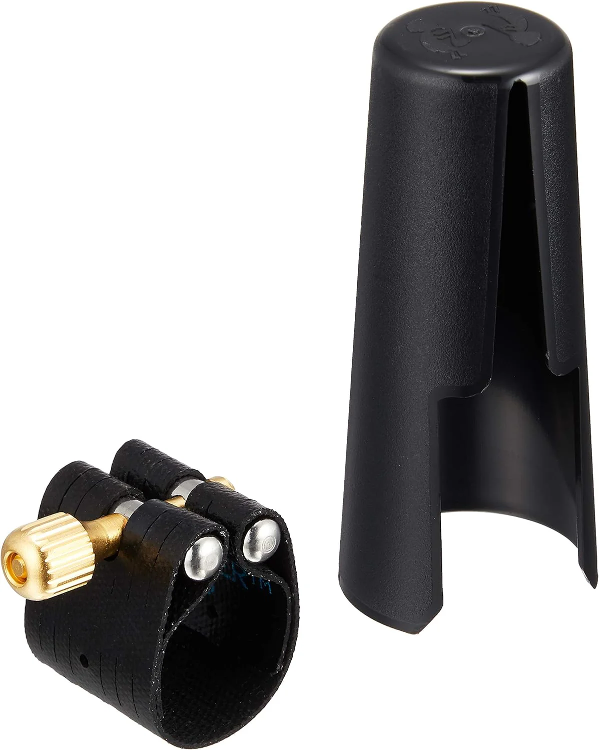 Rovner Dark or Light Soprano Sax Ligature & Cap for Hard Rubber Mouthpieces 1RVS, 1RXS, L-1RVS (L3) - Image 2