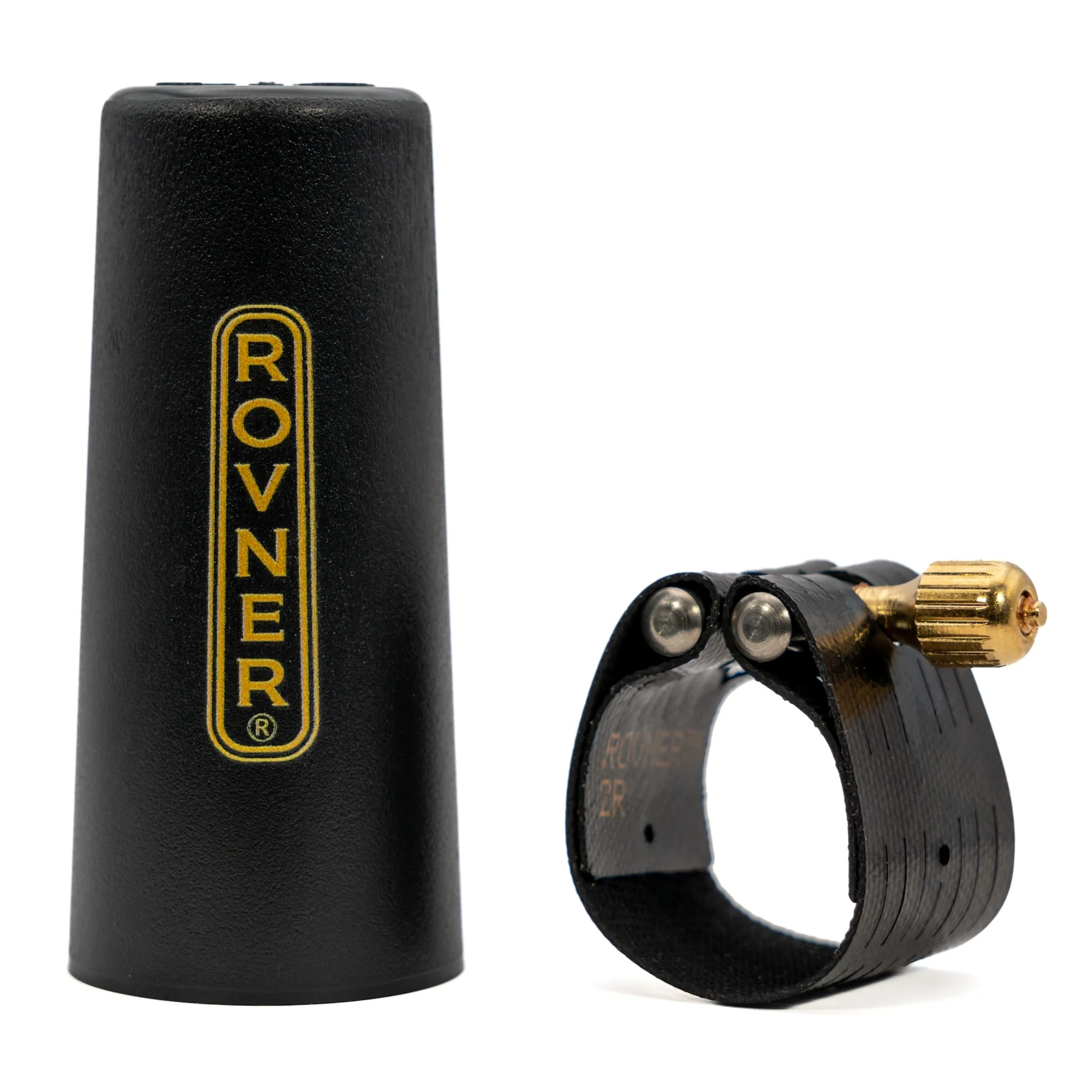 Rovner Dark Tenor Sax Ligature & Cap for Metal Mouthpieces 2M and RTM - Image 2