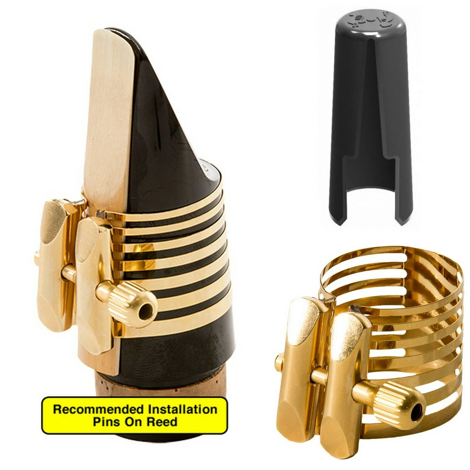 Rovner Platinum Gold Ligature for Bass Clarinet - PG-3RL - Image 2