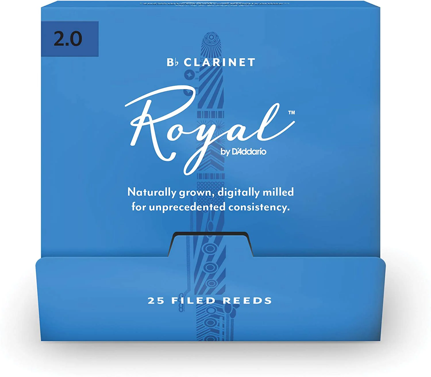 Royal by D'Addario Bb Clarinet Reeds - 25-Count Individually-Sealed Reeds - Image 2