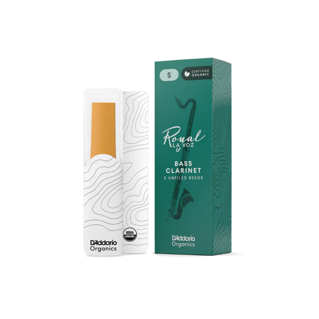 Royal La Voz Organic Bass Clarinet Reeds Medium Soft 5-Pack