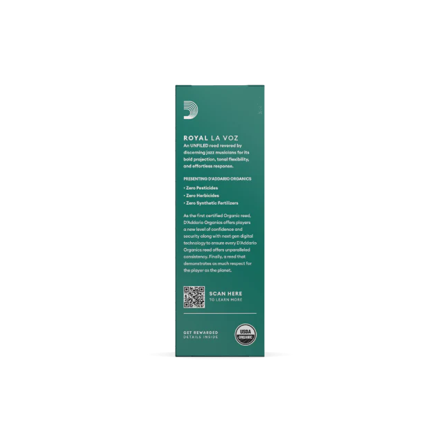 Royal La Voz Organic Bass Clarinet Reeds Medium Soft 5-Pack - Image 3
