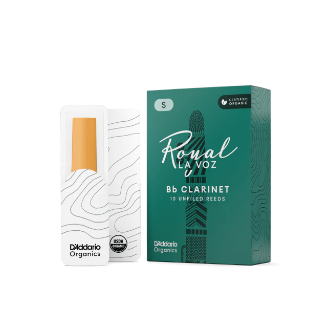 Royal La Voz Organic Bb Clarinet Reeds Medium 10-Pack