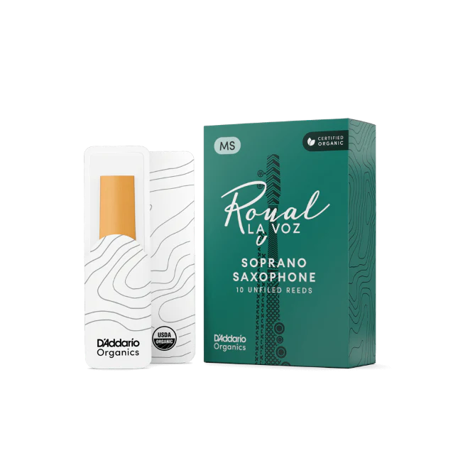 Royal La Voz Organic Soprano Saxophone Reeds Medium Soft 10-Pack