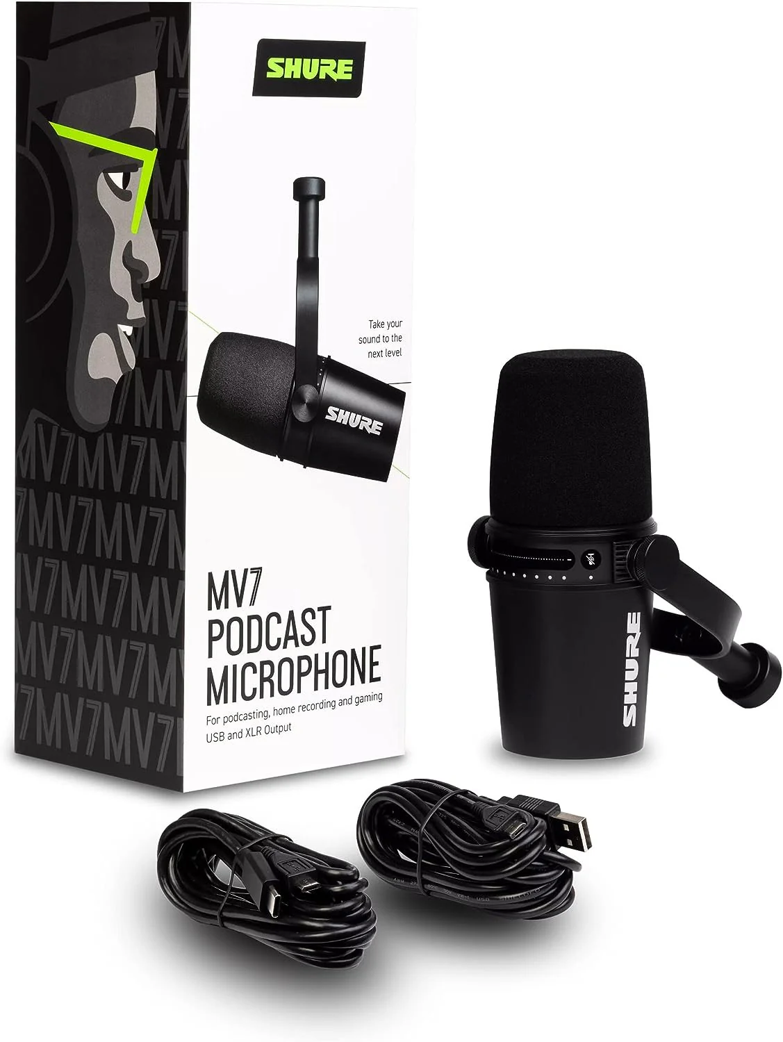SHURE MV7 Podcast Microphone - Black - Image 3