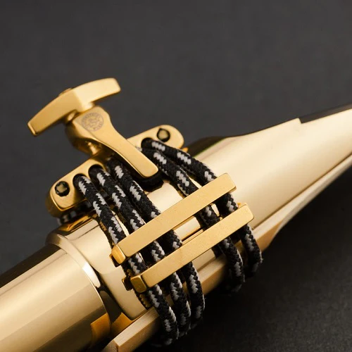 Silverstein Soprano Sax Ligature II - CRYO4 Gold SIZE #1 - Image 4