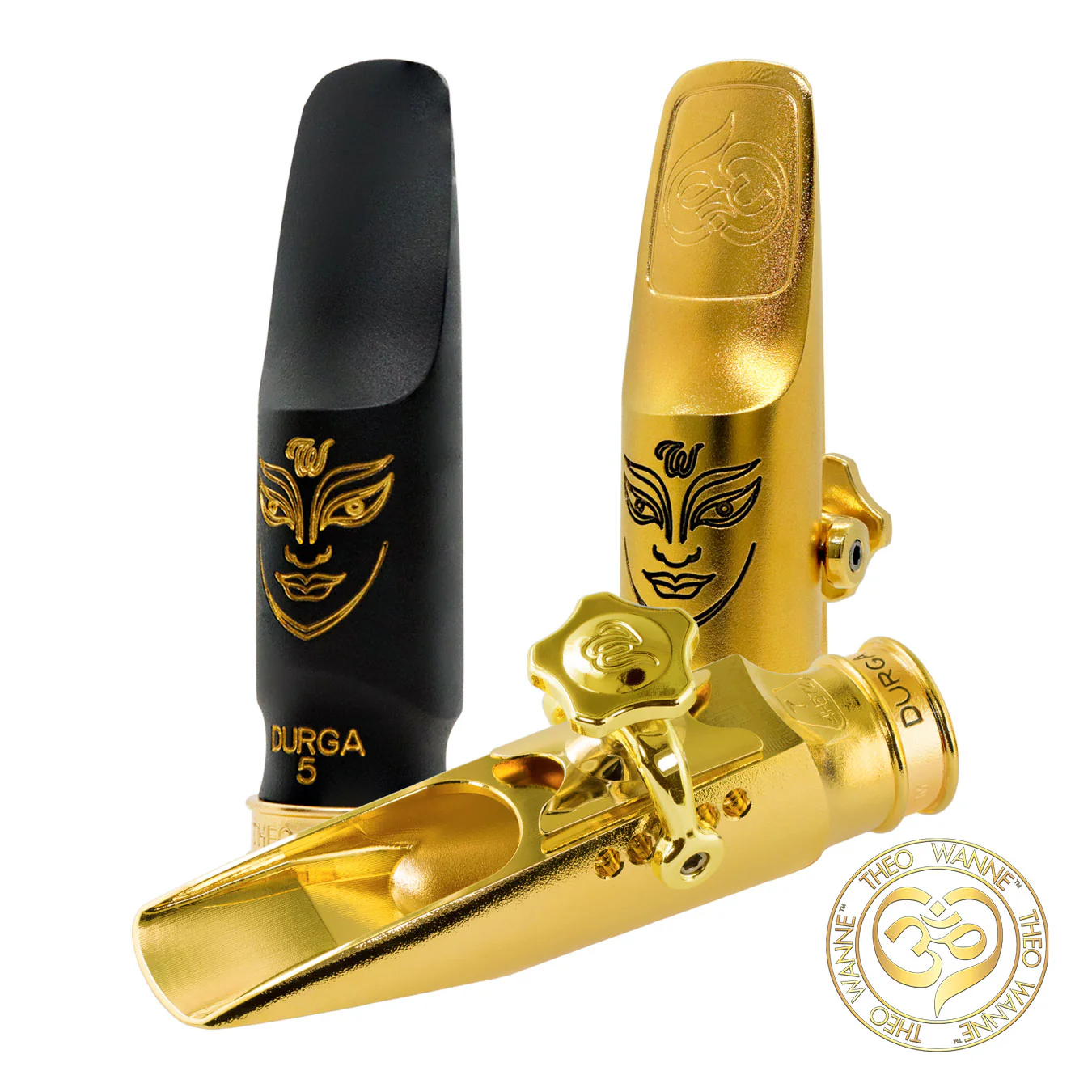 Theo Wanne Alto Saxophone Durga 5 Gold Plated Mouthpiece - Image 4