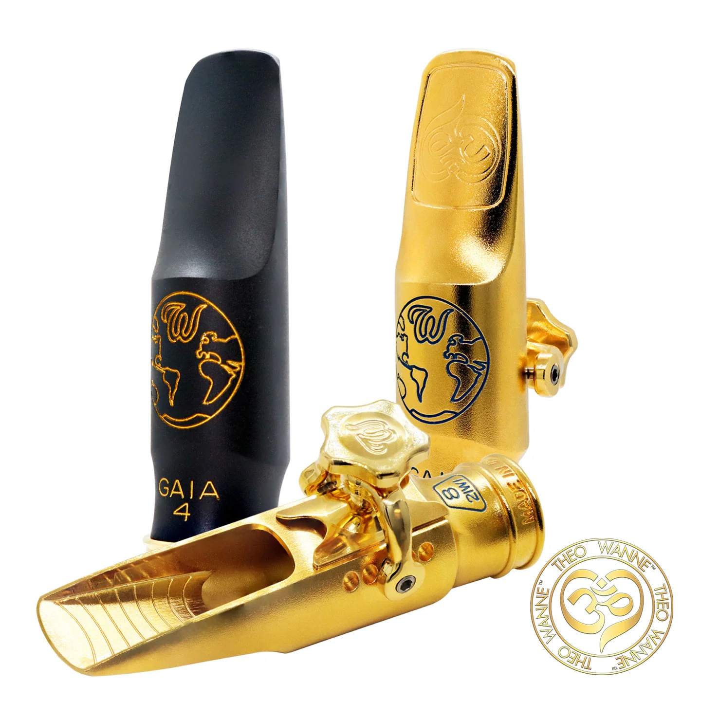 Theo Wanne GAIA 4 Alto Saxophone Gold Plated Mouthpiece - Image 3