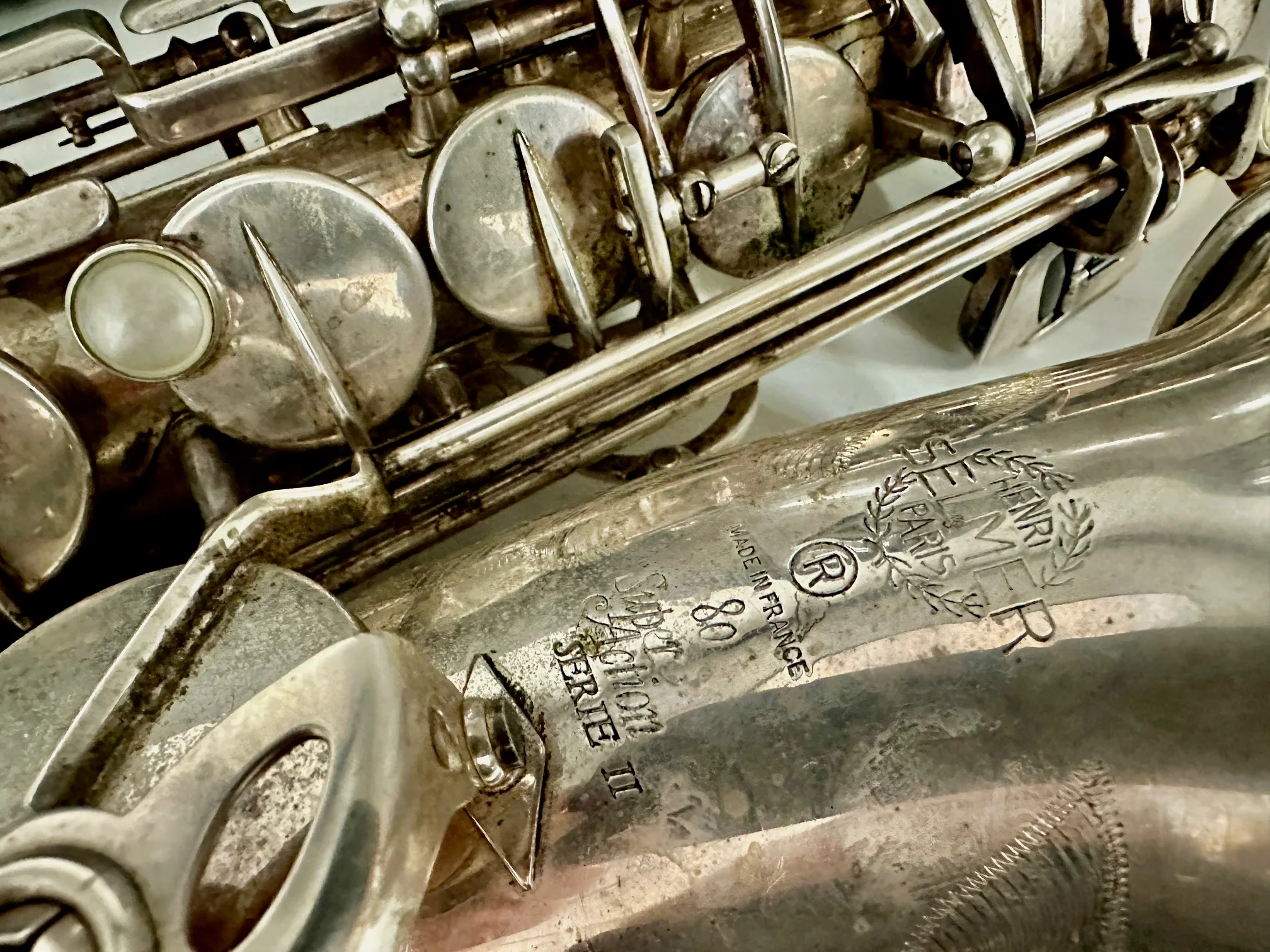 Used Selmer Paris Series II Alto Saxophone with Silver Plated Finish - Image 3