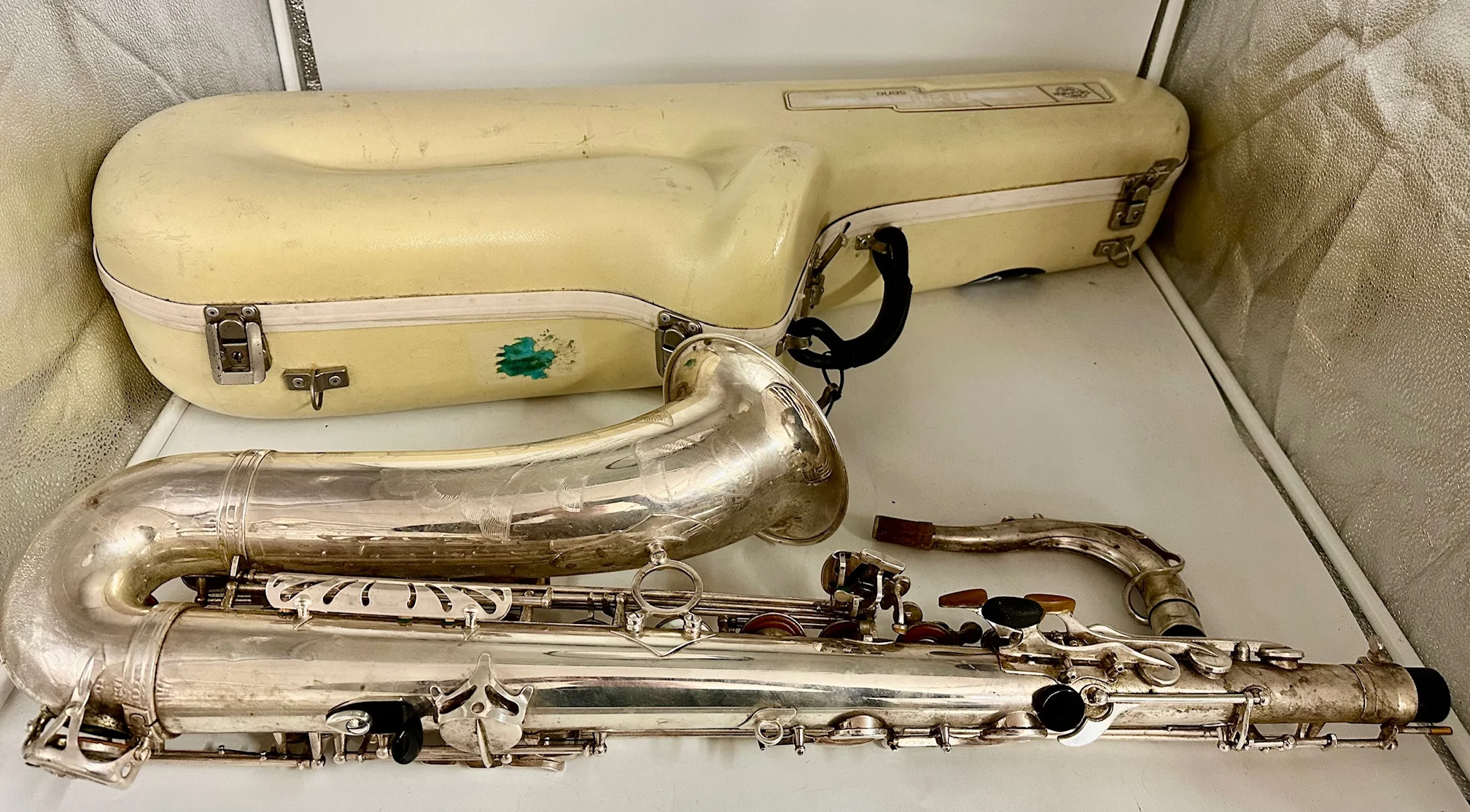 Used Selmer Paris Tenor Saxophone Series II Silver Plated Finish - Image 11