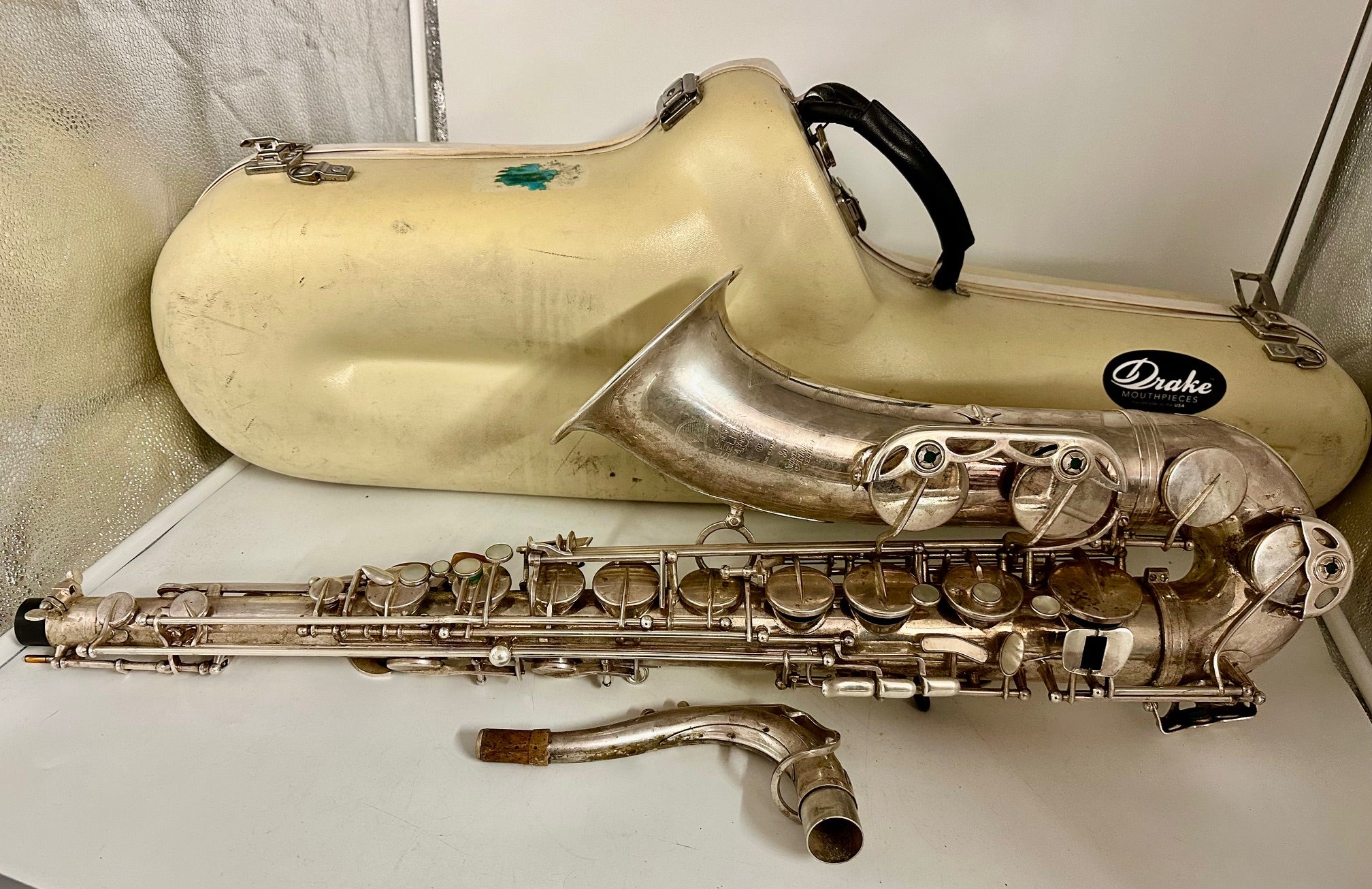 Used Selmer Paris Tenor Saxophone Series II Silver Plated Finish - Image 12