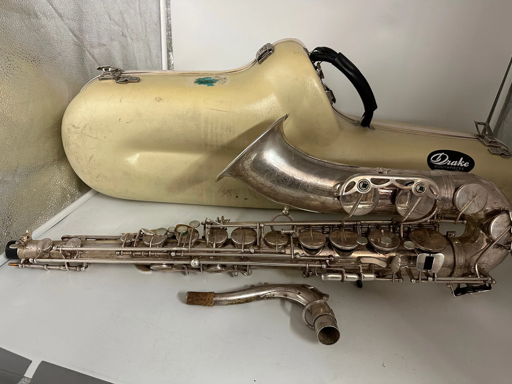 Used Selmer Paris Tenor Saxophone Series II Silver Plated Finish - Image 13