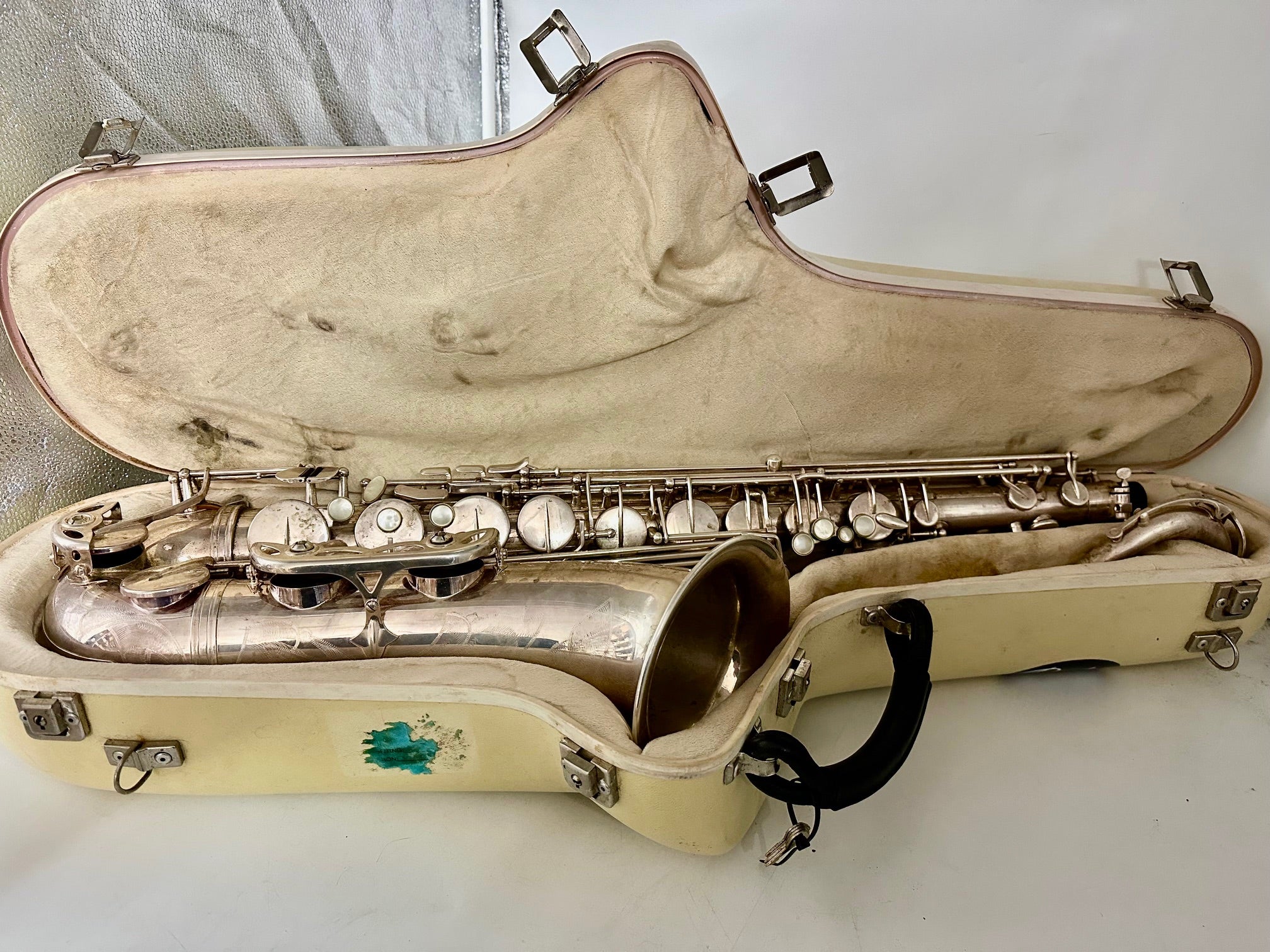 Used Selmer Paris Tenor Saxophone Series II Silver Plated Finish - Image 14