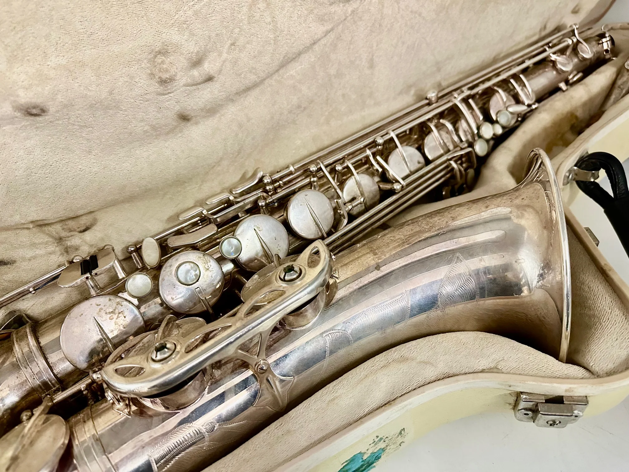 Used Selmer Paris Tenor Saxophone Series II Silver Plated Finish - Image 15