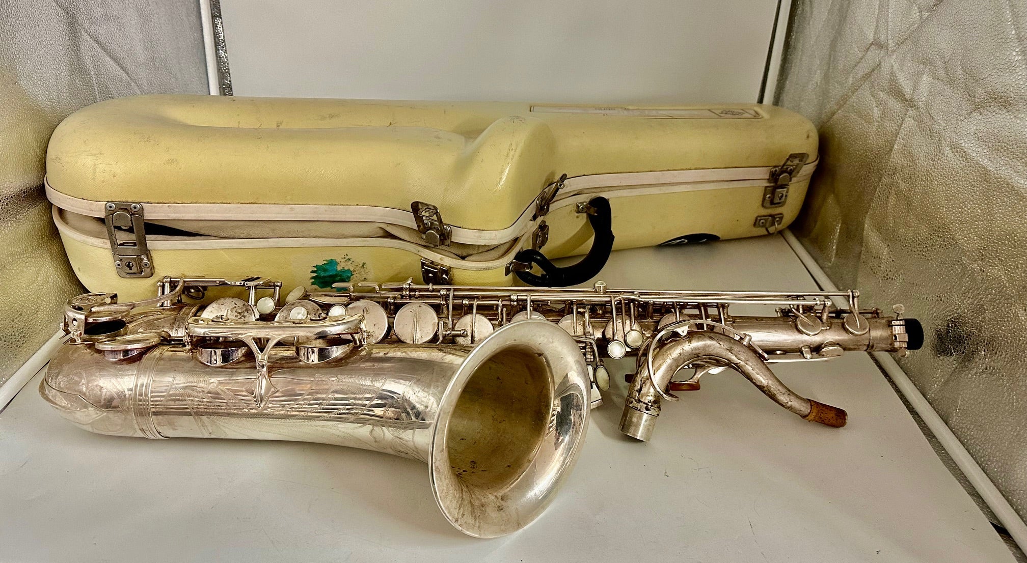 Used Selmer Paris Tenor Saxophone Series II Silver Plated Finish - Image 6