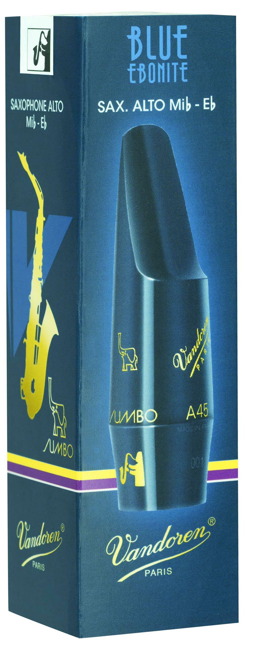 Vandoren A45 Jumbo Java Blue Ebonite Alto Saxophone Mouthpiece - Image 3
