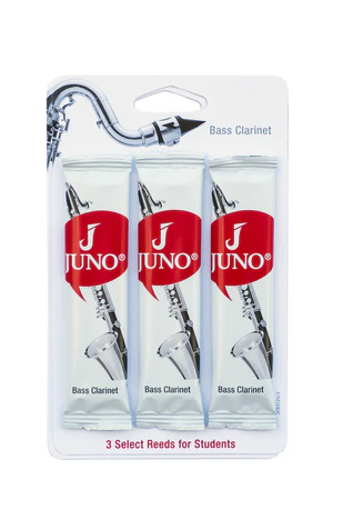 Vandoren Juno Bass Clarinet Reeds - 3 Reed Card