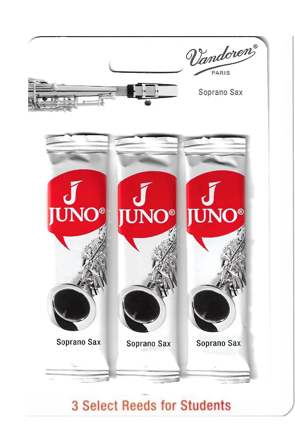 Vandoren Juno Soprano Saxophone Reeds - 3 Reed Card