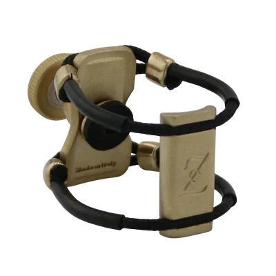 Zac ZL-1121X Brass Metal Ligature X-Grip - For Tenor Sax Ebonite Mouthpiece, Medium Size