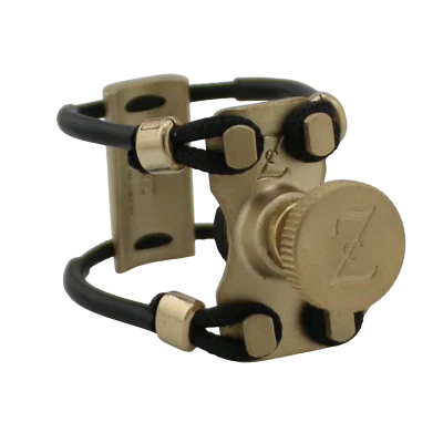 Zac ZL-1120X Brass Metal Ligature X-Grip - For Tenor Sax Ebonite Mouthpiece, Small Size 1 - Image 2