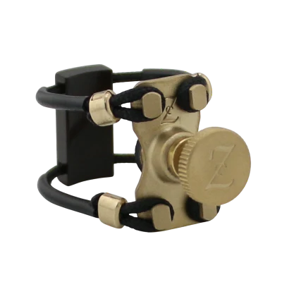 Zac ZL-1222X Brass Wood Ligature X-Grip - For Tenor Sax Ebonite Mouthpiece, Large Size - Image 2