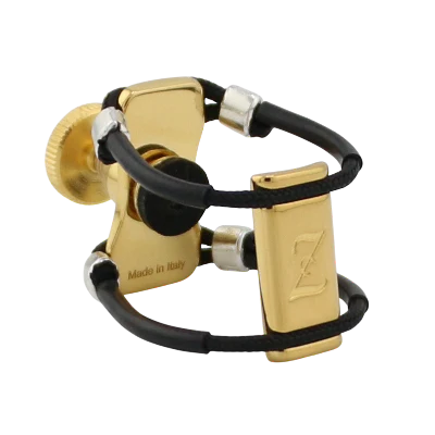 Zac ZL-6304NX New All Top Gold Metal Ligature X-Grip - For Bb Clarinet Mouthpiece, Medium Size