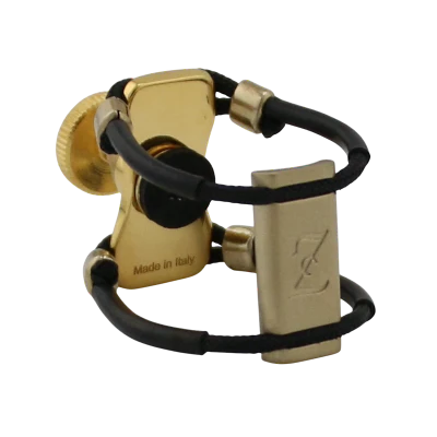 Zac ZL-3112NX New Gold Metal Ligature X-Grip - For Soprano Sax Ebonite Mouthpiece, Medium Size
