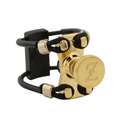 Zac ZL-3202NX New Gold Wood Ligature X-Grip - For Eb Piccolo Clarinet Mouthpiece, Medium Size - Image 2